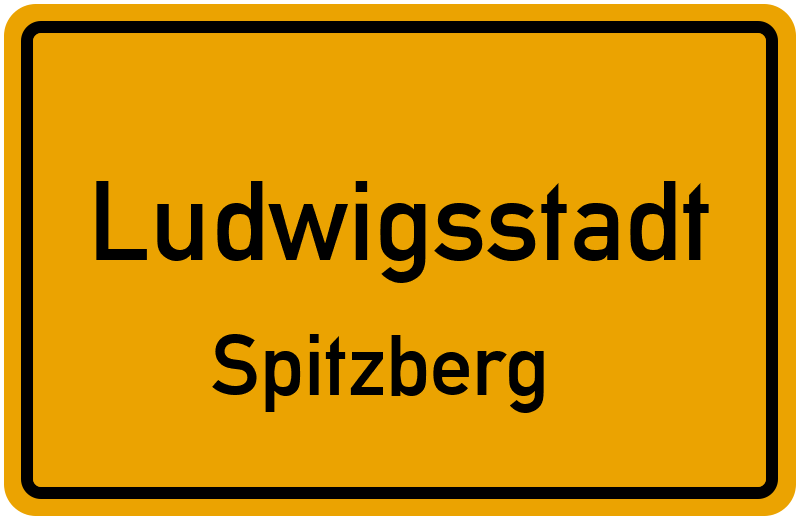 Ortsschild Ludwigsstadt