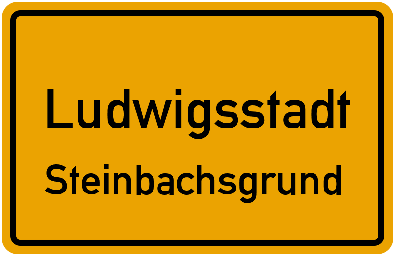Ortsschild Ludwigsstadt