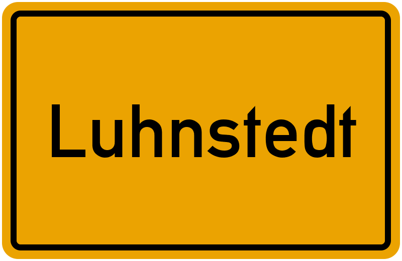 Ortsschild Luhnstedt