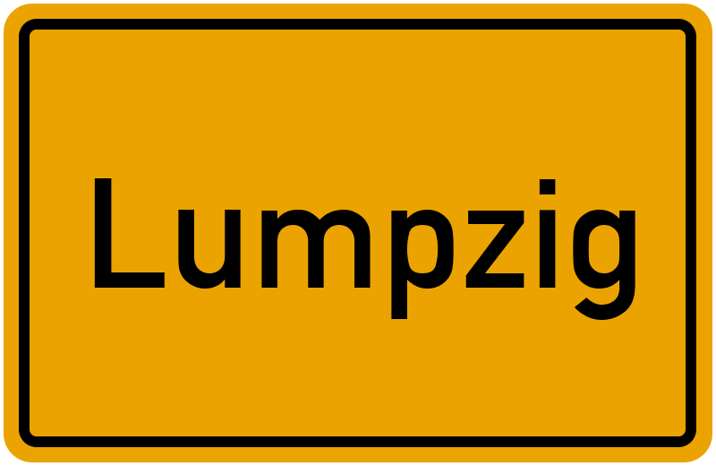 Ortsschild Lumpzig