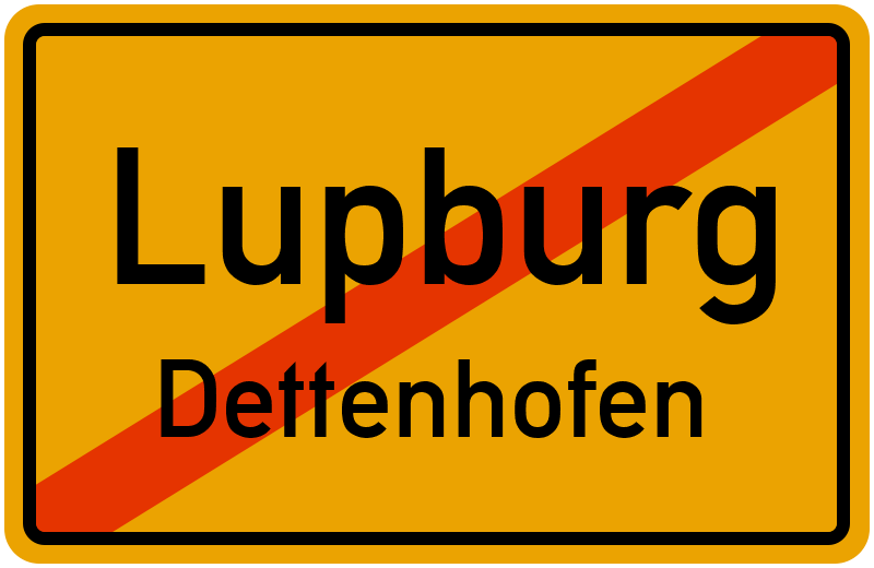 Ortsschild Lupburg