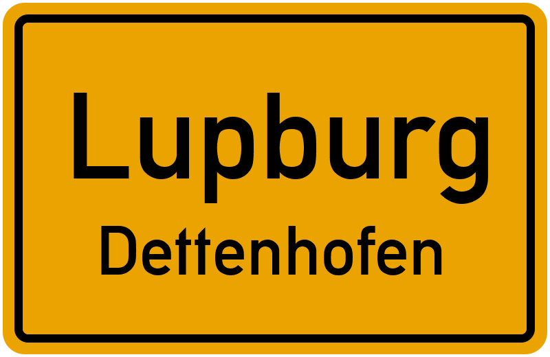 Ortsschild Lupburg