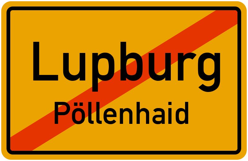 Ortsschild Lupburg