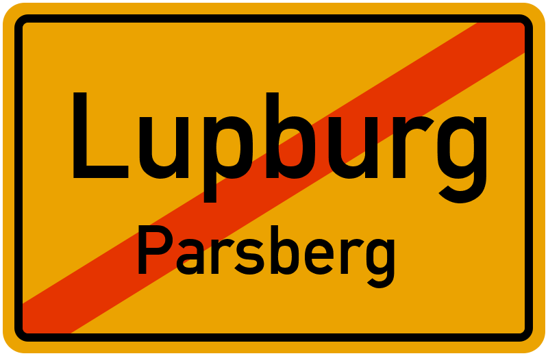 Ortsschild Lupburg