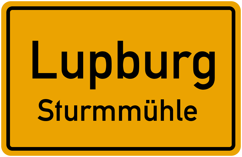 Ortsschild Lupburg