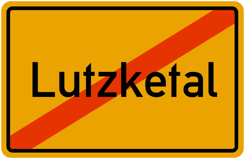 Ortsschild Lutzketal