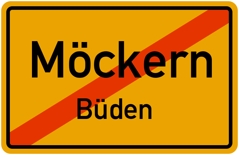 Ortsschild Möckern