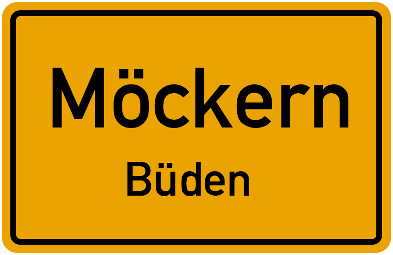 Ortsschild Möckern