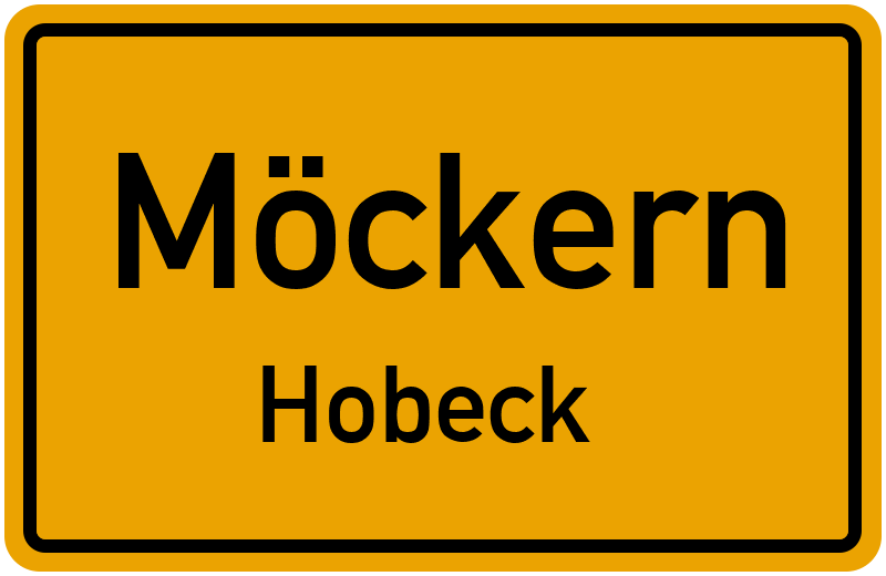 Ortsschild Möckern
