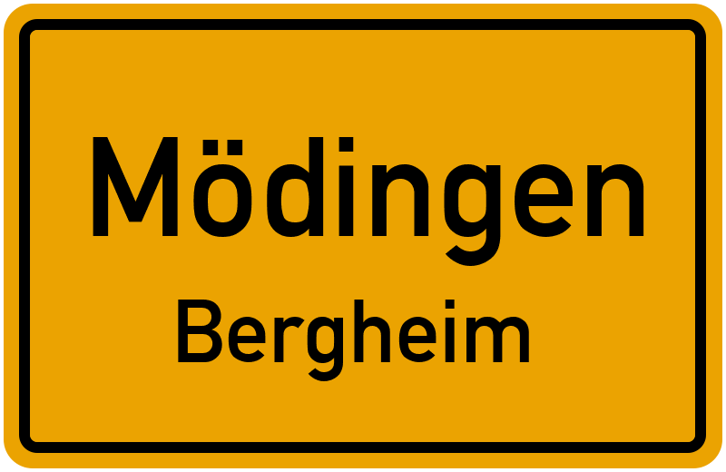 Ortsschild Mödingen