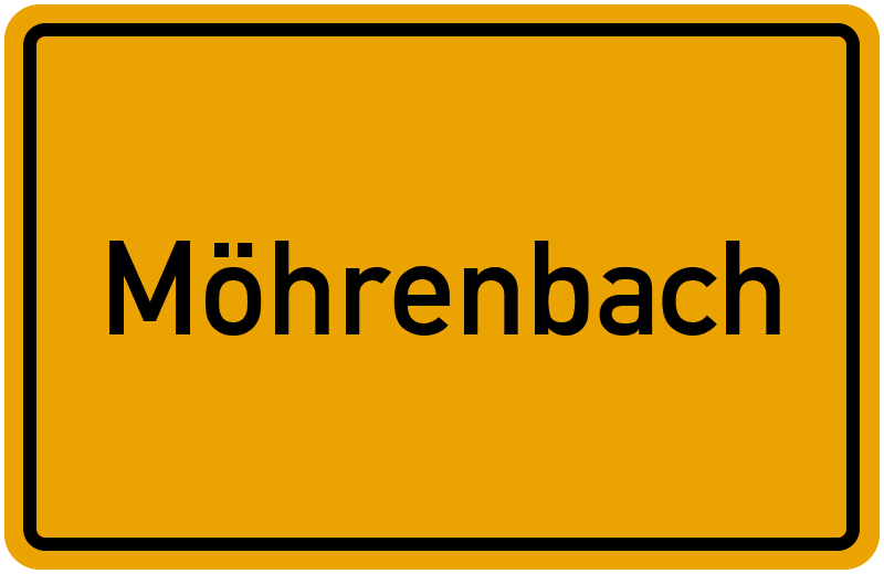 Ortsschild Möhrenbach