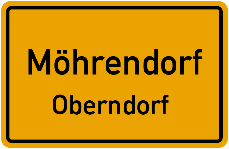 Ortsschild Möhrendorf