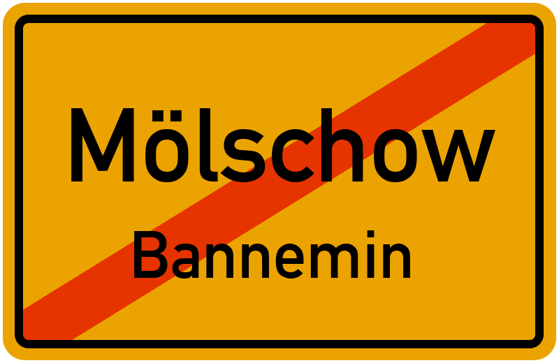 Ortsschild Mölschow