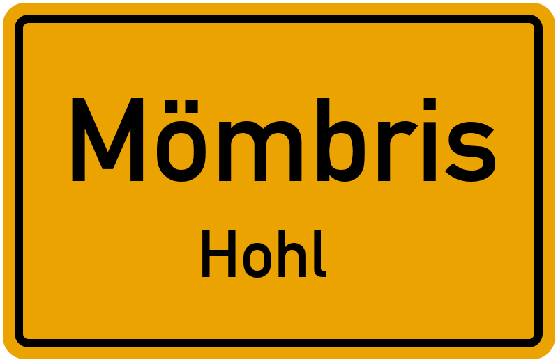 Ortsschild Mömbris