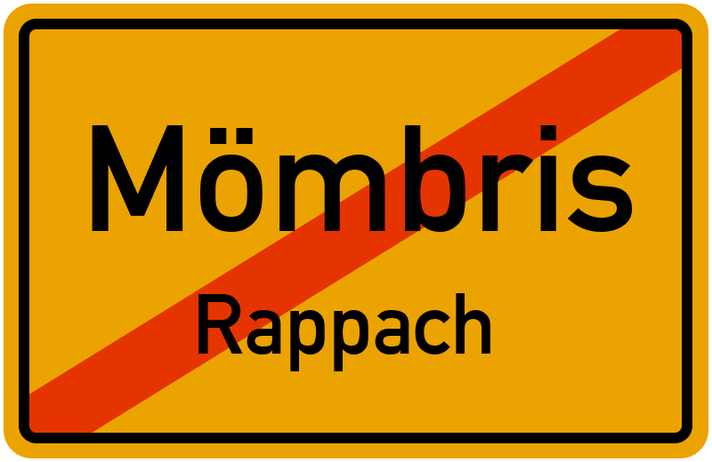 Ortsschild Mömbris