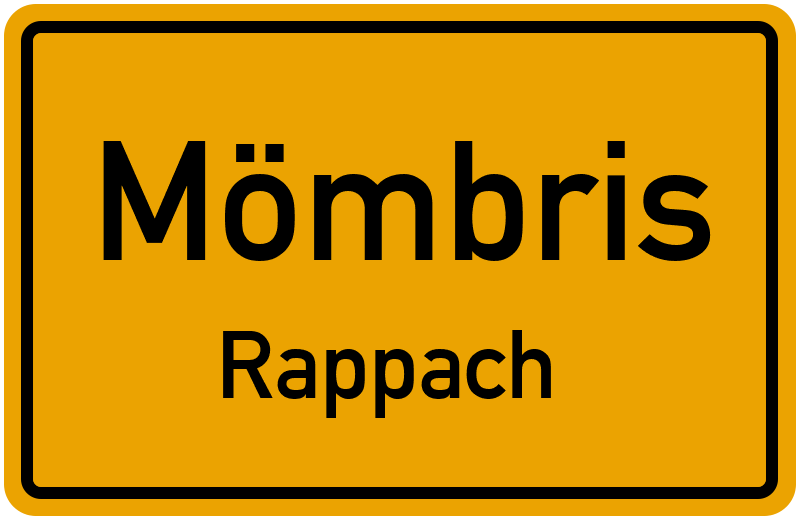Ortsschild Mömbris