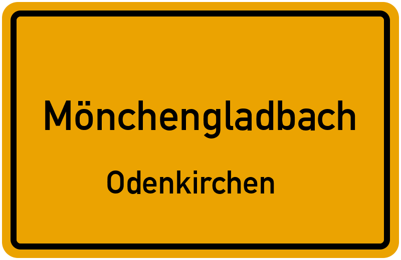 Ortsschild Mönchengladbach