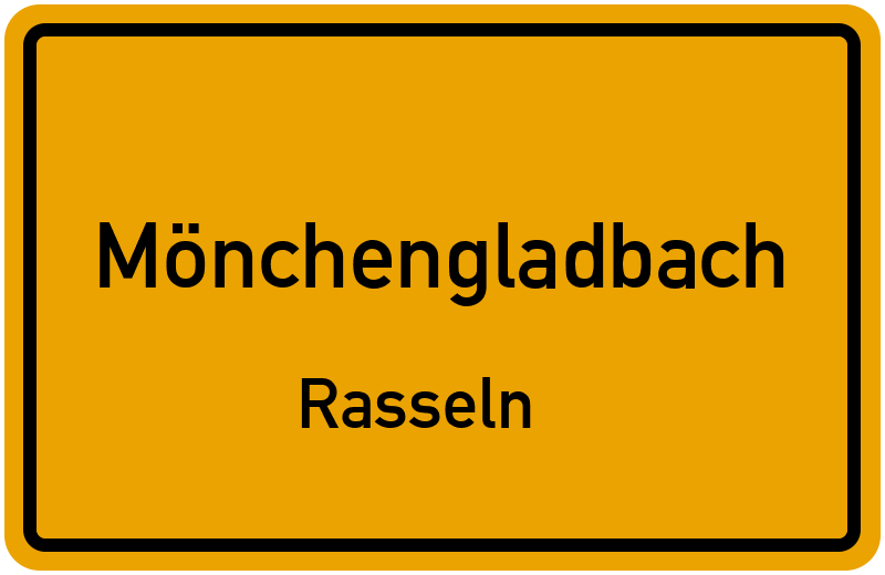 Ortsschild Mönchengladbach