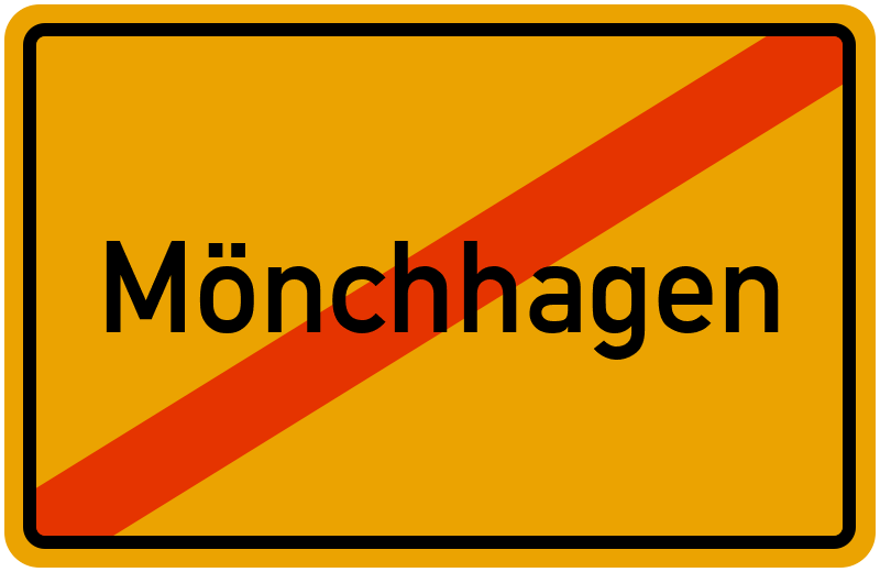 Ortsschild Mönchhagen