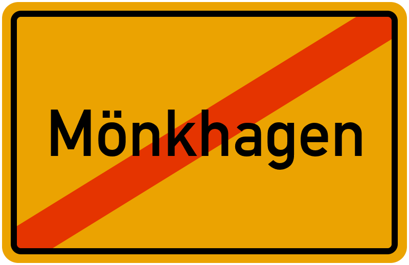 Ortsschild Mönkhagen