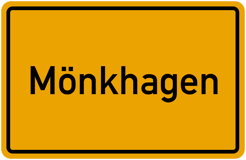 Ortsschild Mönkhagen