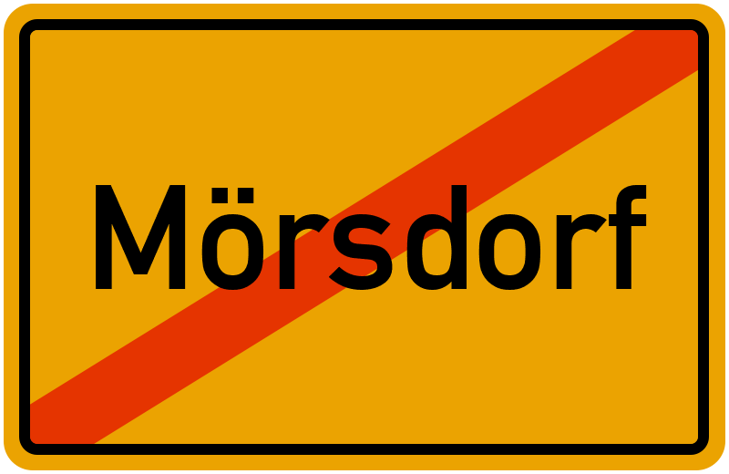 Ortsschild Mörsdorf