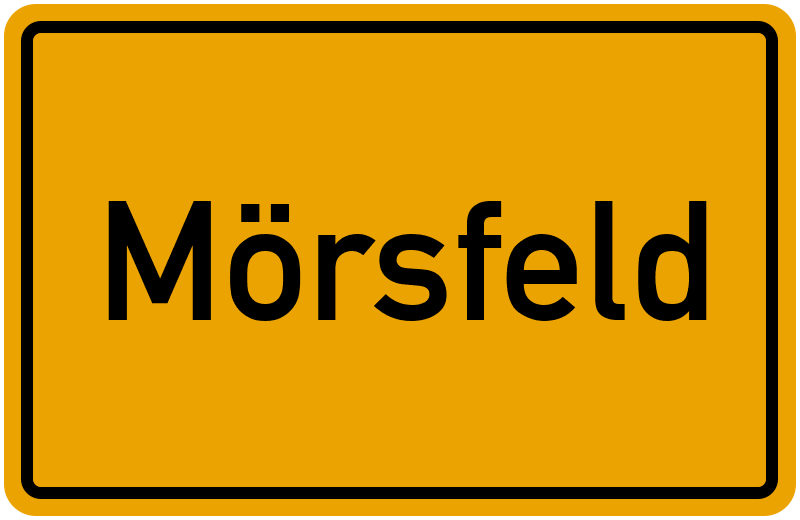 Ortsschild Mörsfeld