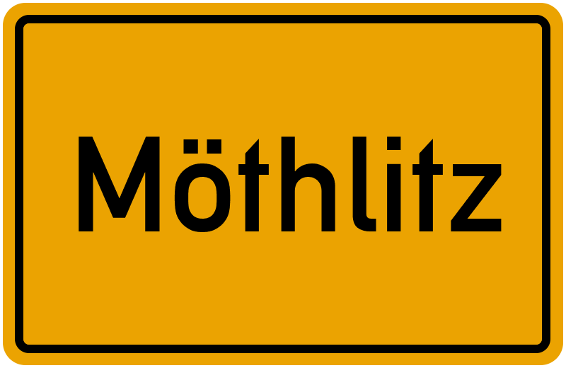 Ortsschild Möthlitz