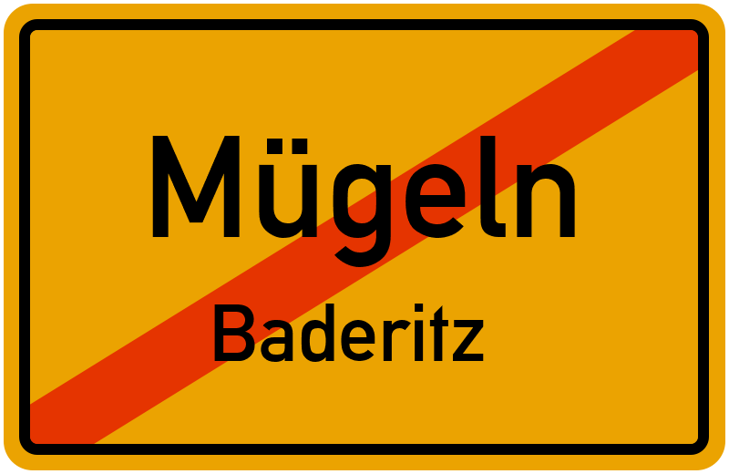Ortsschild Mügeln