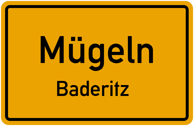 Ortsschild Mügeln