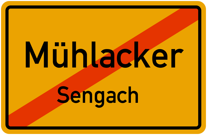 Ortsschild Mühlacker