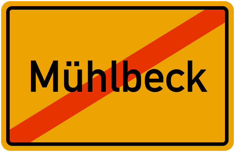 Ortsschild Mühlbeck