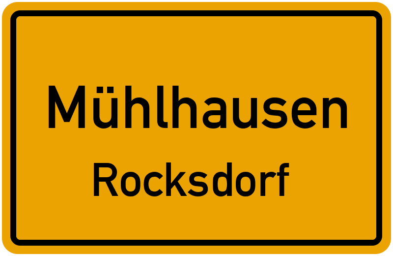 Ortsschild Mühlhausen
