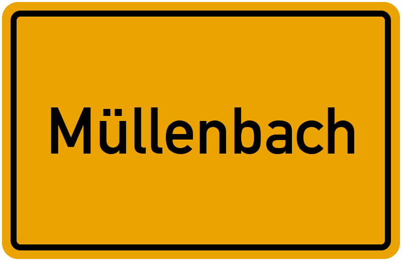 Ortsschild Müllenbach