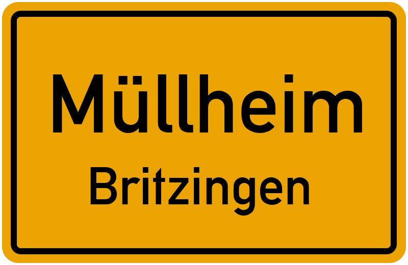 Ortsschild Müllheim