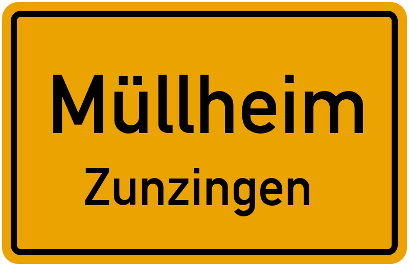 Ortsschild Müllheim