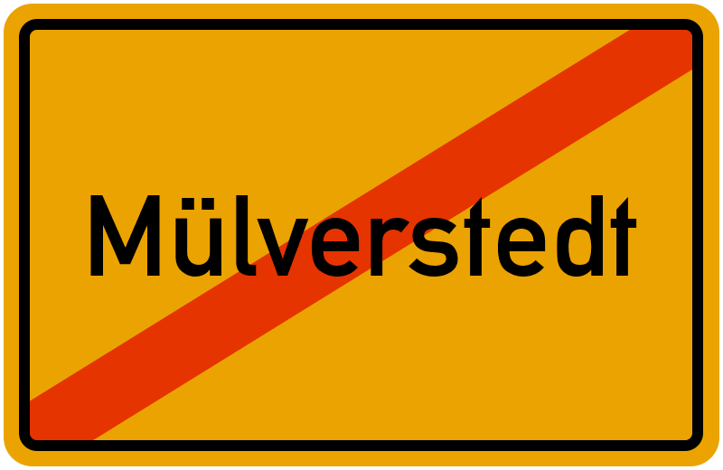 Ortsschild Mülverstedt