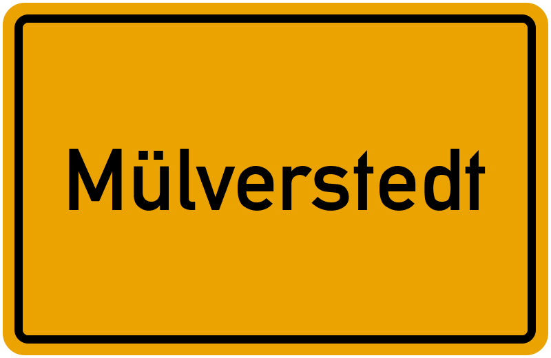 Ortsschild Mülverstedt