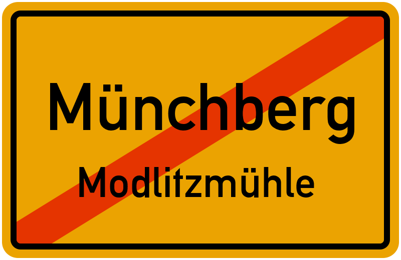 Ortsschild Münchberg