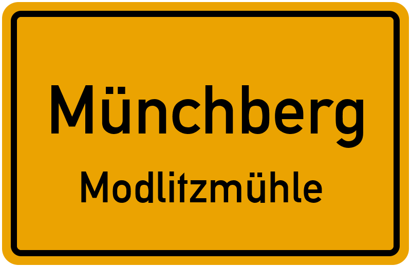 Ortsschild Münchberg