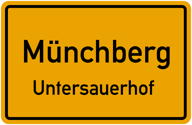 Ortsschild Münchberg