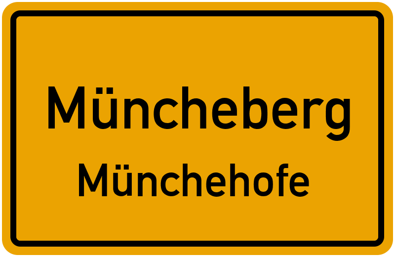 Ortsschild Müncheberg