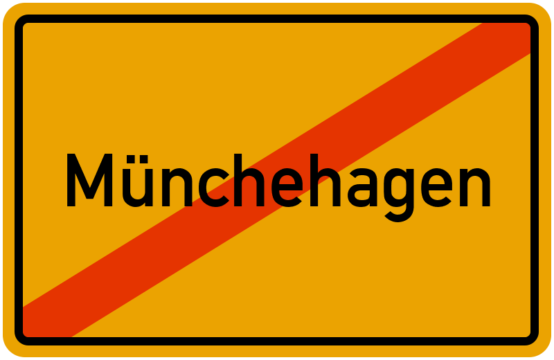 Ortsschild Münchehagen