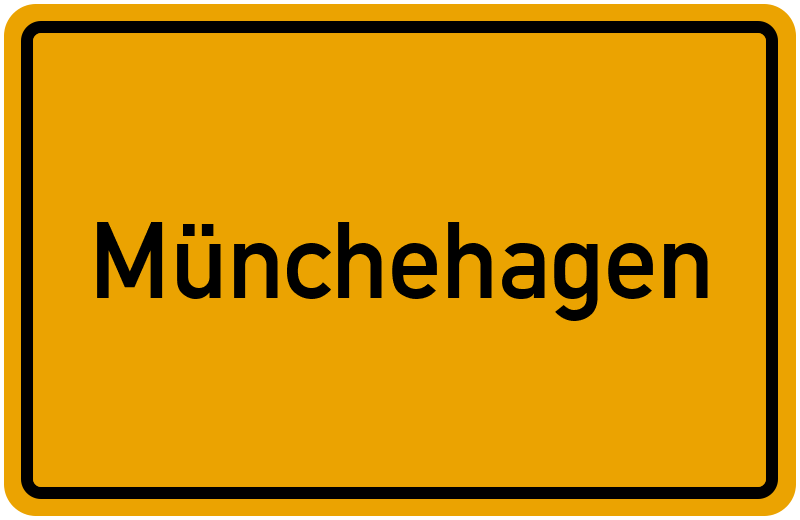 Ortsschild Münchehagen