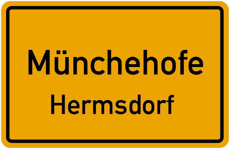 Ortsschild Münchehofe