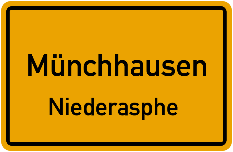 Ortsschild Münchhausen