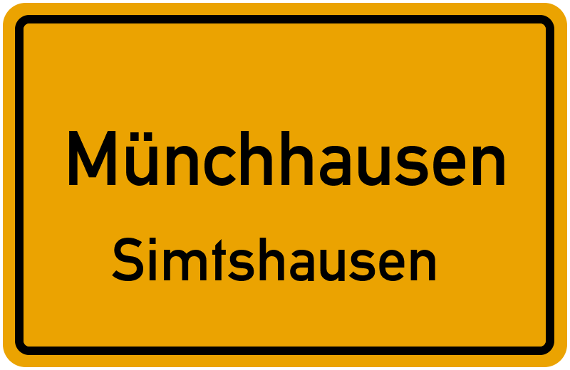 Ortsschild Münchhausen