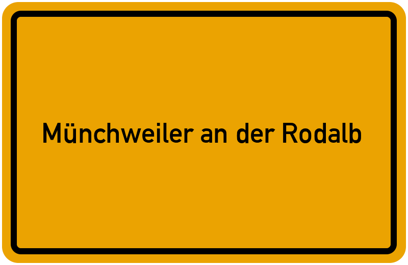 Ortsschild Münchweiler an der Rodalb