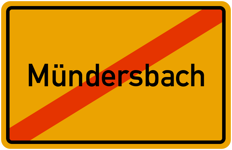 Ortsschild Mündersbach