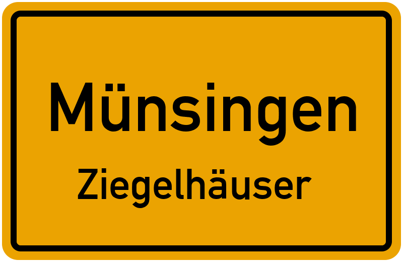 Ortsschild Münsingen